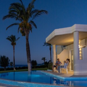 Executive Suite Private Pool Night Time
